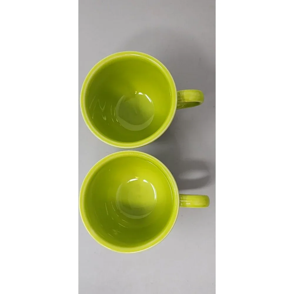 Set Of 5 Homer Laughlin Fiestaware Assorted Colored Ceramic Mugs‎ With Handle